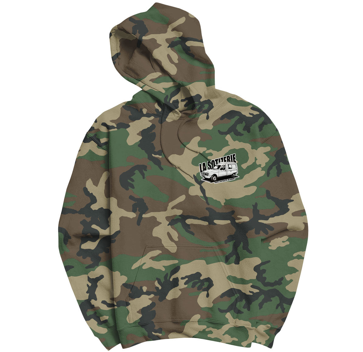LA SOTIZERIE "C15 du seigneur" CAMO HOODIE