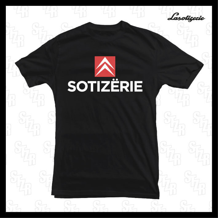 LA SOTIZERIE "Citroën" BLACK T-SHIRT
