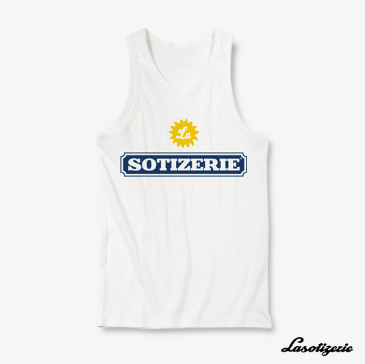 LA SOTIZERIE "Riflon" WHITE TANKTOP