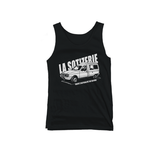 LA SOTIZERIE "C15 du Seigneur" BLACK TANKTOP