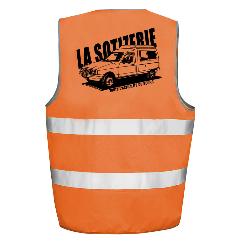 LA SOTIZERIE "Spécial battue" Gilet orange fluo