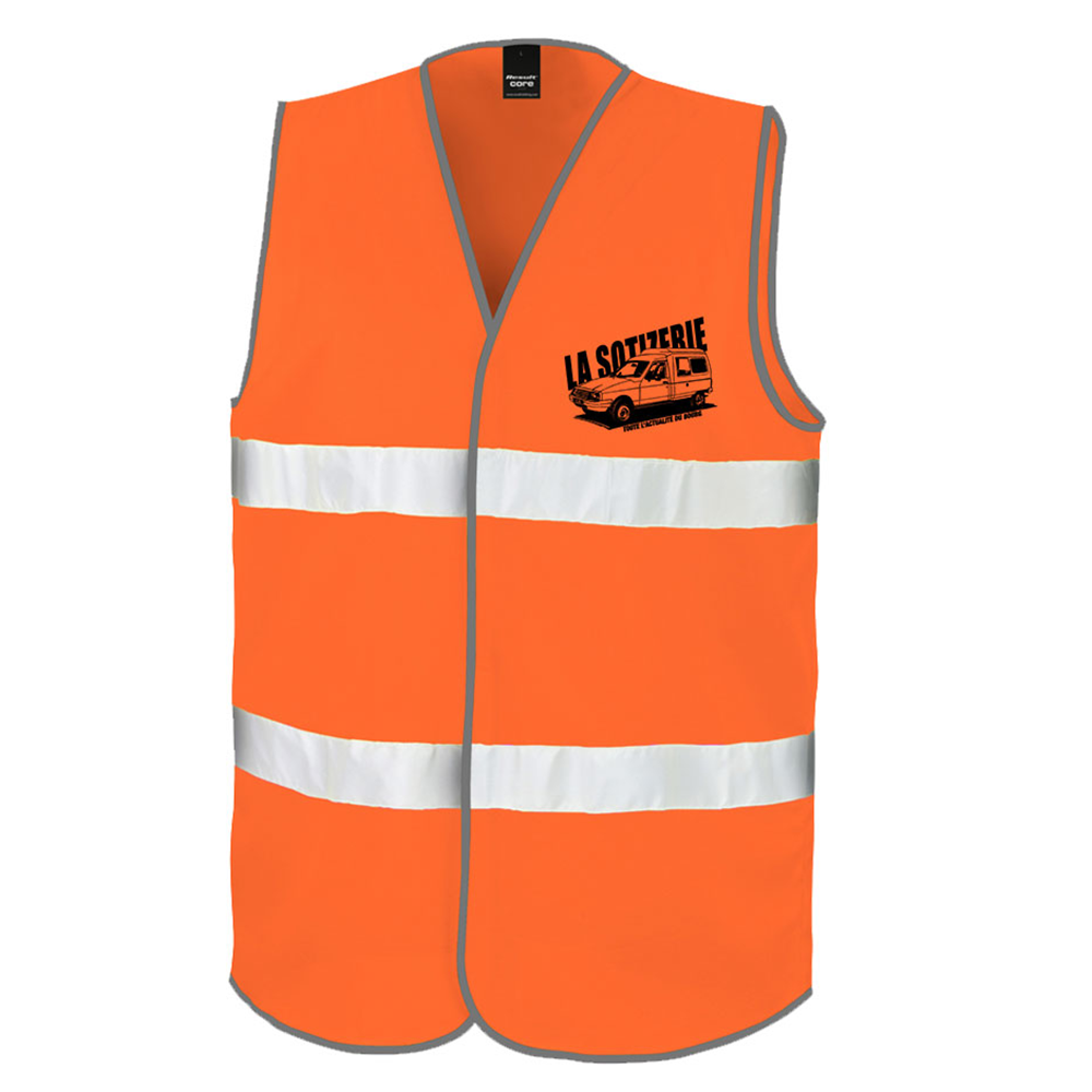 LA SOTIZERIE "Spécial battue" Gilet orange fluo