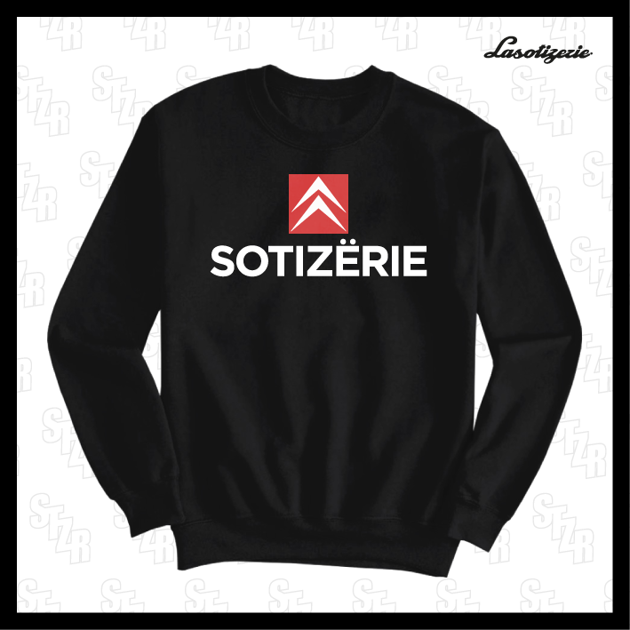 LA SOTIZERIE "Citroën" BLACK SWEATSHIRT