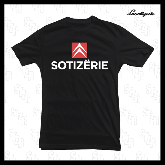 LA SOTIZERIE "Citroën" BLACK T-SHIRT