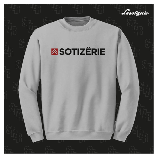 LA SOTIZERIE "Citroën LOGO" SPORT GREY SWEATSHIRT