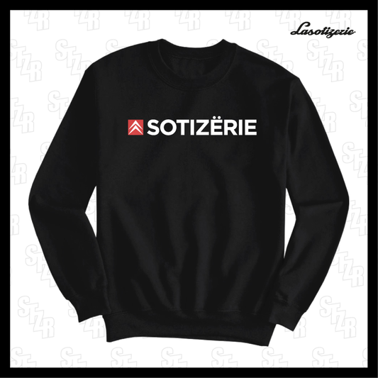 LA SOTIZERIE "Citroën LOGO" BLACK SWEATSHIRT
