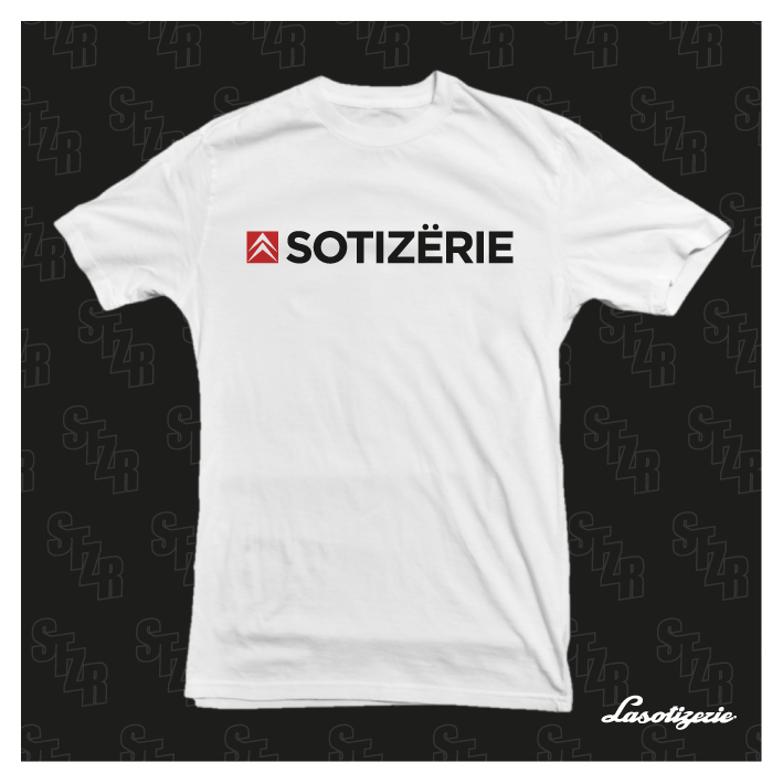 LA SOTIZERIE "Citroën LOGO" WHITE T-SHIRT