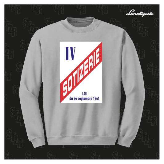 LA SOTIZERIE "Licence IV" SPORT GREY SWEATSHIRT