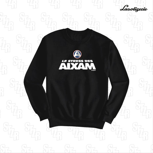 LA SOTIZERIE "Le Stress des Aixam" BLACK CREWNECK