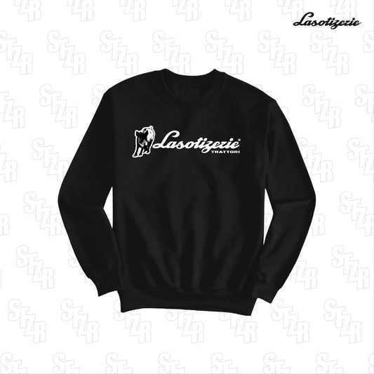 LA SOTIZERIE "Typo Lambo" BLACK CREWNECK
