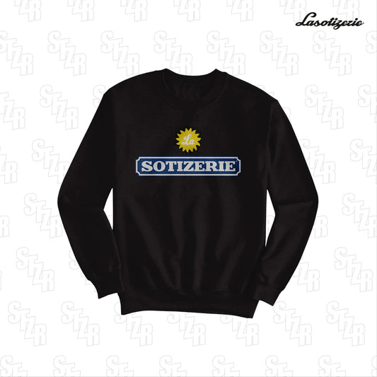 LA SOTIZERIE "Riflon" BLACK CREWNECK