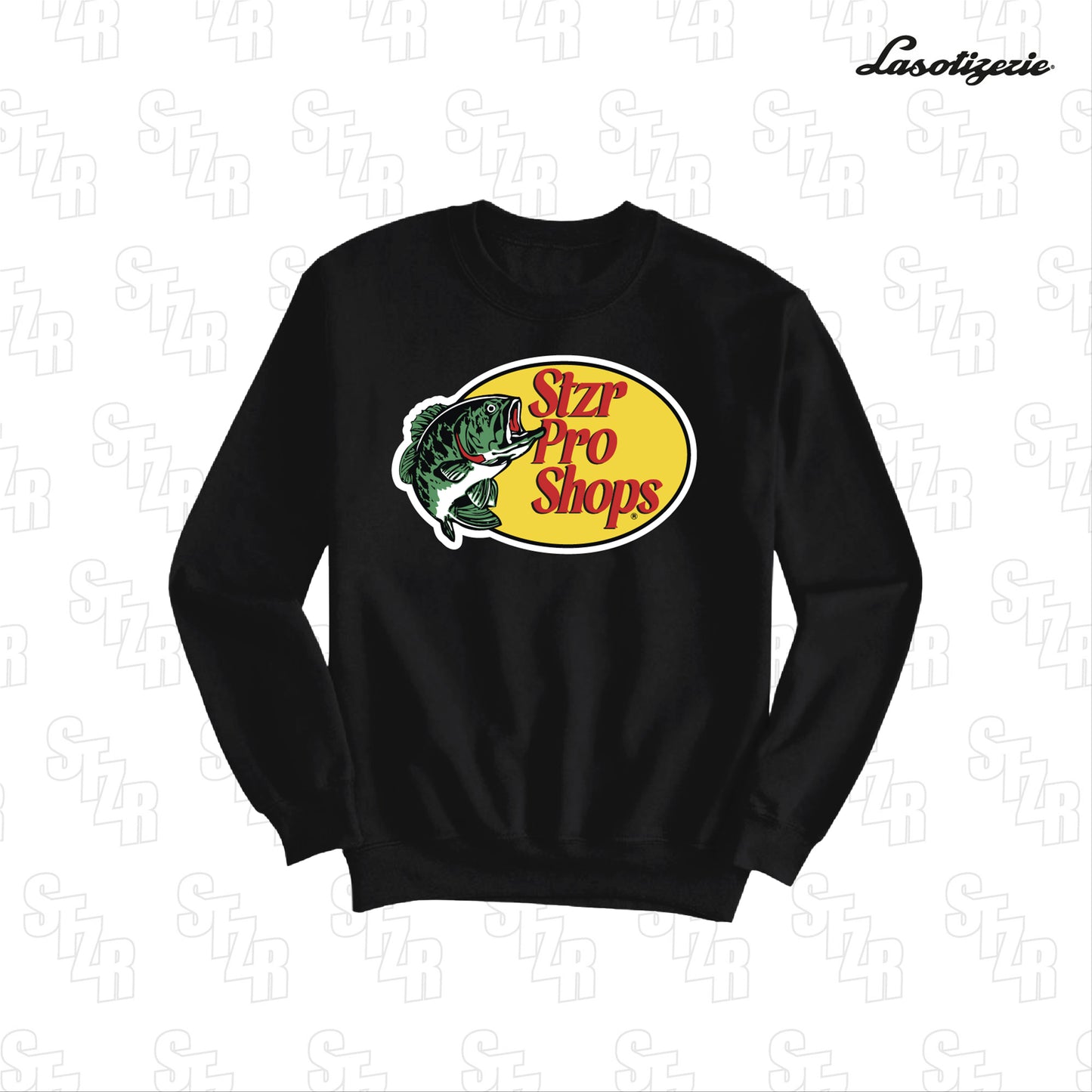 LA SOTIZERIE "Pro Shops" BLACK CREWNECK