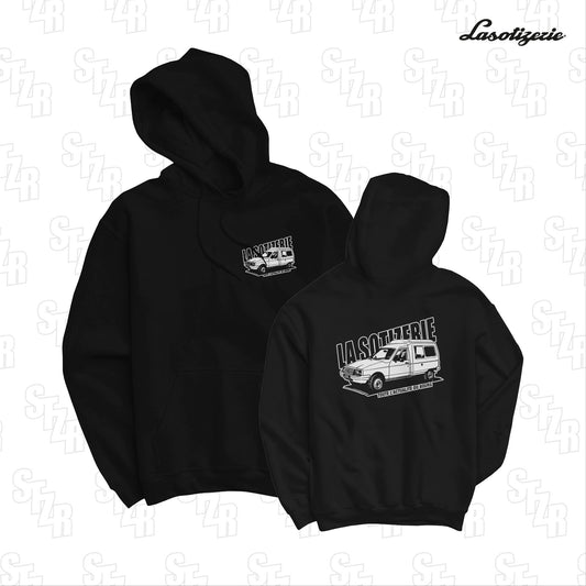 LA SOTIZERIE "C15 du seigneur" BLACK HOODIE
