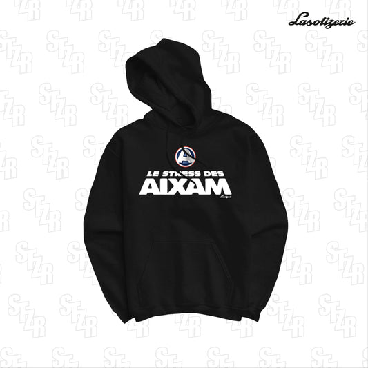 LA SOTIZERIE "Le Stress des Aixam" BLACK HOODIE