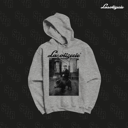 LA SOTIZERIE "Garde Champêtre" SPORT GREY HOODIE