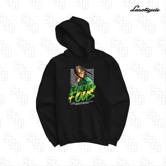 LA SOTIZERIE "Je m'en fous" BLACK HOODIE