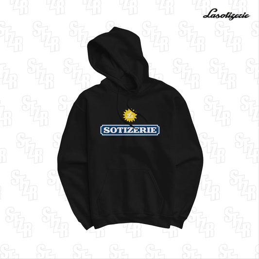 LA SOTIZERIE "Riflon" BLACK HOODIE