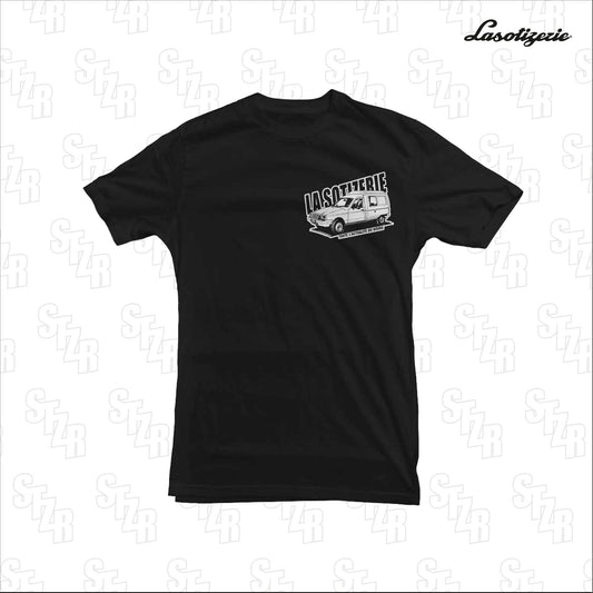 LA SOTIZERIE "C15 du seigneur" BLACK T-SHIRT