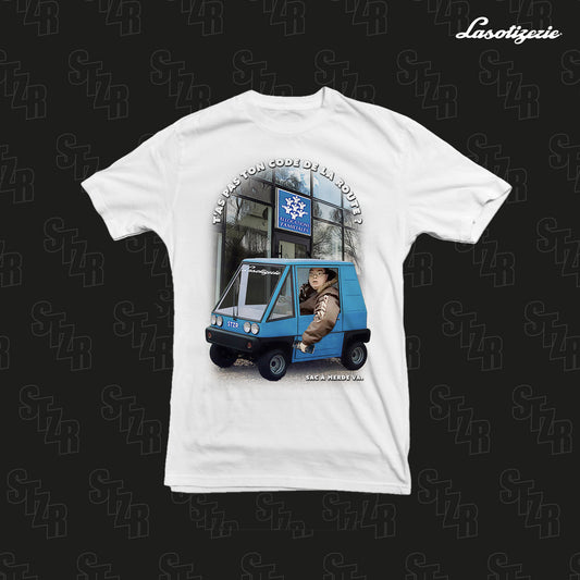 LA SOTIZERIE "CAF.." WHITE T-SHIRT