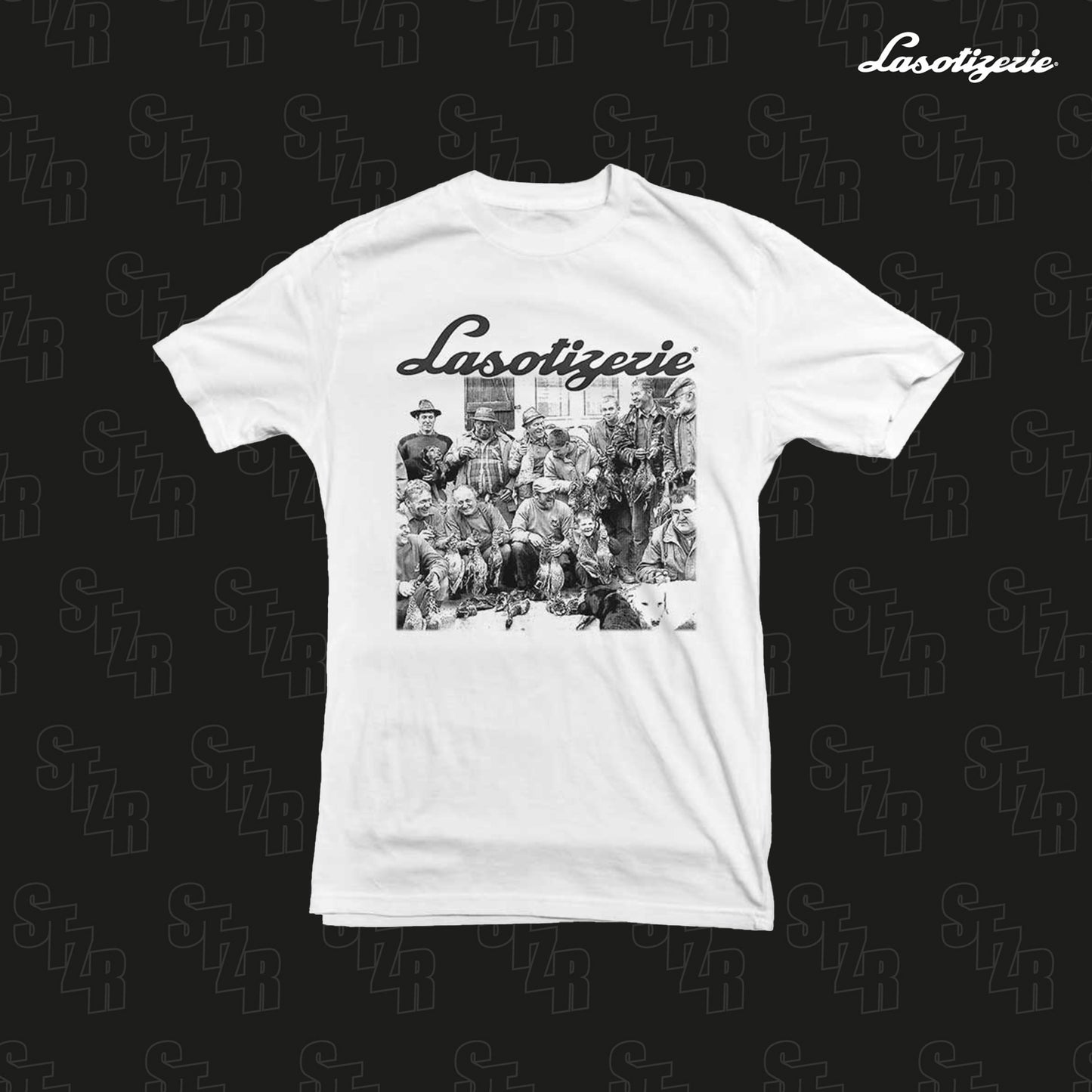 LA SOTIZERIE "Chasseurs" WHITE T-SHIRT