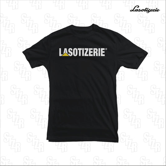 LA SOTIZERIE "Chenille" BLACK T-SHIRT