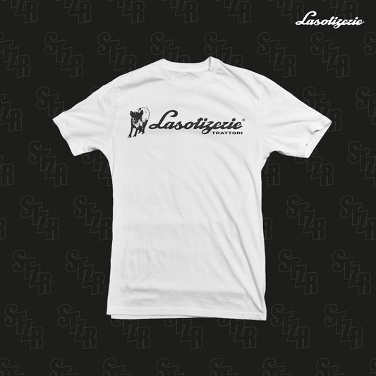 LA SOTIZERIE "Typo Lambo" WHITE T-SHIRT